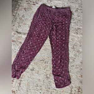 Billabong Maroon Comfy Pants